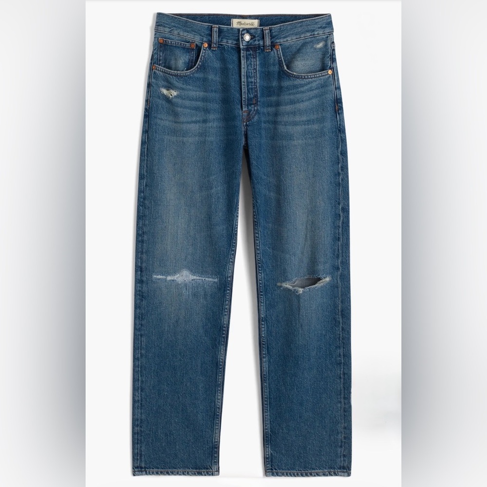 NWT Madewell The Dean Easy Ankle Straight Leg Jeans. - Picture 5 of 8
